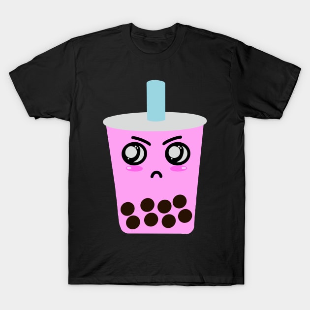 Mad pink boba T-Shirt by tothemoons